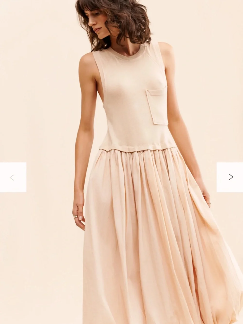 Free People Calla Lilly Bubble Hem Dress size L